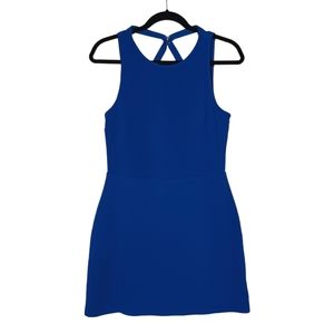 SUGAR+LIPS Royal Blue Strappy Open Back Sleeveless Mini Dress Large NWT
